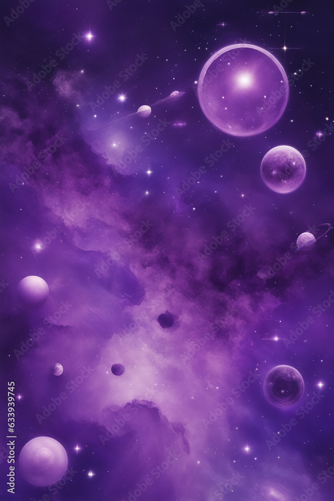 Blue violet universe wallpaper generative ai Blue violet universe wallpaper generative ai