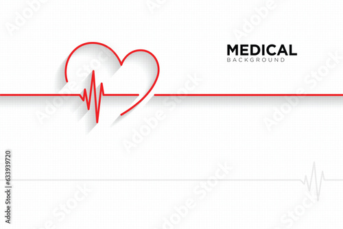 Medical background with life line