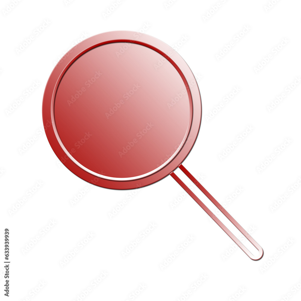 Red magnifying glass icon isolated on white. Search icon in flat style. Trendy magnifying glass icon for search and zoom symbol, sign, ui, web site and magnifier logo. Modern magnifying glass vector Red magnifying glass icon isolated on white. Search icon in flat style. Trendy magnifying glass icon for search and zoom symbol, sign, ui, web site and magnifier logo. Modern magnifying glass vector