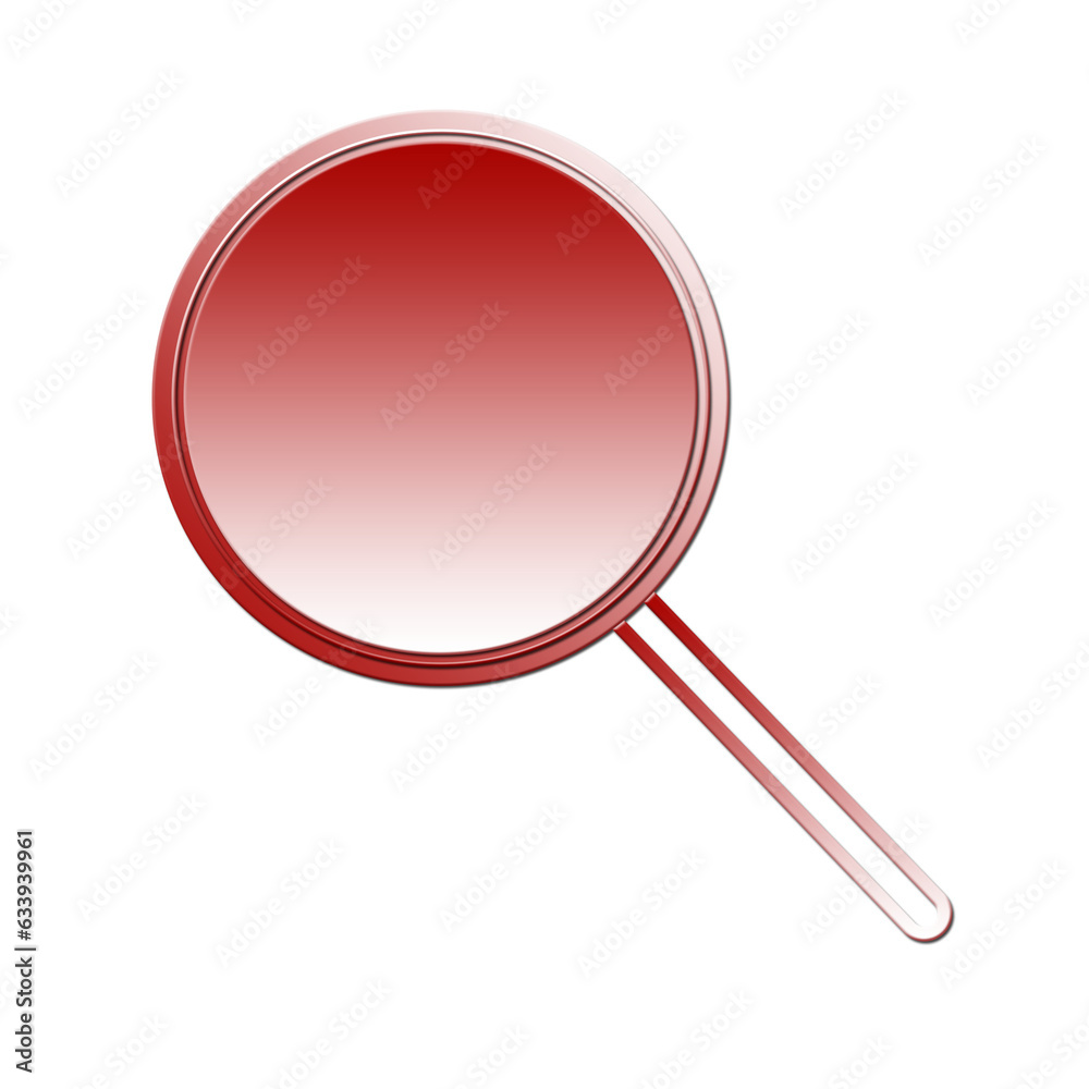 Red magnifying glass icon isolated on white. Search icon in flat style. Trendy magnifying glass icon for search and zoom symbol, sign, ui, web site and magnifier logo. Modern magnifying glass vector Red magnifying glass icon isolated on white. Search icon in flat style. Trendy magnifying glass icon for search and zoom symbol, sign, ui, web site and magnifier logo. Modern magnifying glass vector