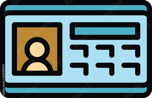 Video intercom keypad icon outline vector. Doorbell security. Control alarm color flat