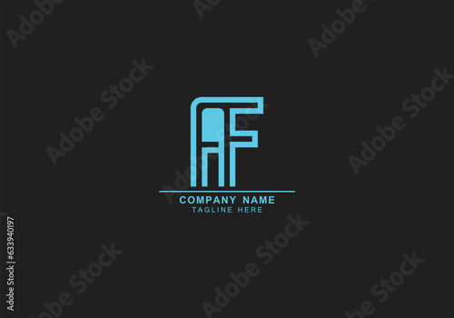 AF or FA minimal logo