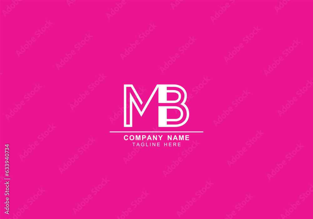 MB or BM minimal and abstract logo MB or BM minimal and abstract logo