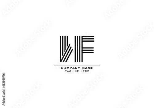 WF or FW minimal logo