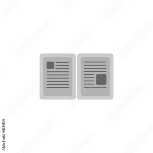 Newspaper icon, news symbol, dashboard, simple vector, perfect illustration
