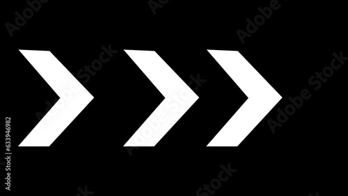 abstract directional arrow loading icon illustration 4k
