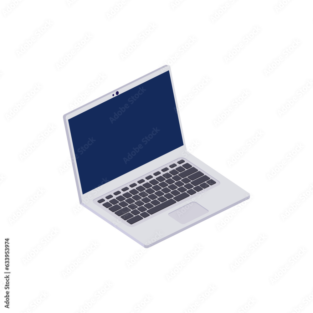 Vector laptop computer isolated on white background Vector laptop computer isolated on white background