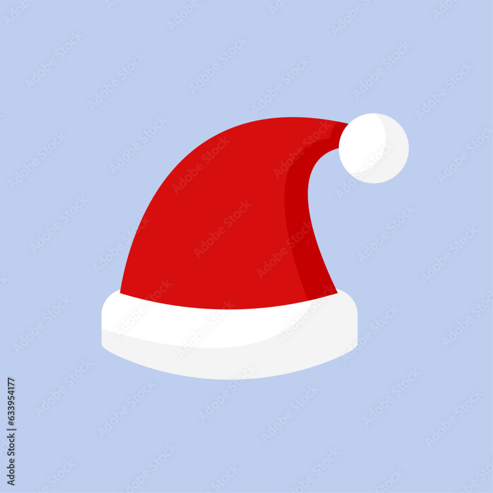 Vector several santa claus hats Vector several santa claus hats