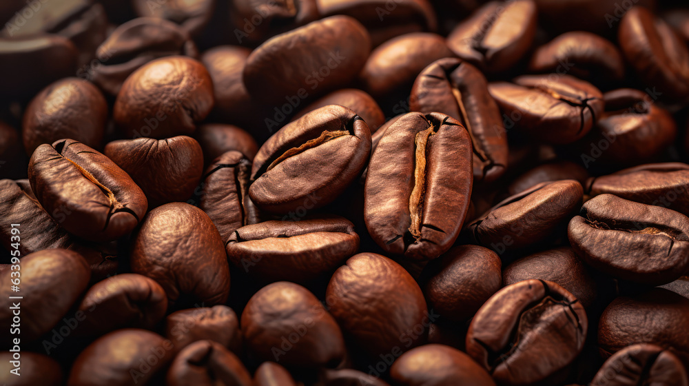 Close - up brown coffee pattern Close - up brown coffee pattern