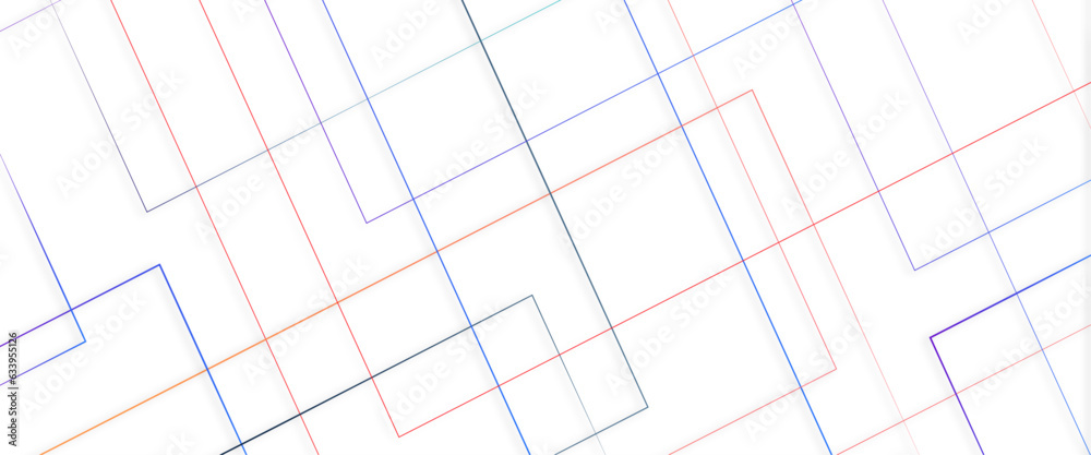 Modern minimal and clean white blue background with realistic line wave geometric circle shape, abstract white and blue colors with lines pattern texture business background.