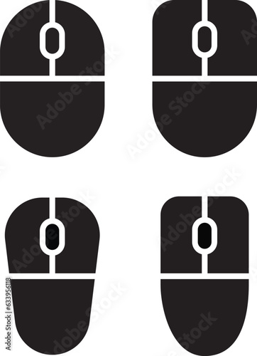 Computer mouse icon. Tool move cursor pc symbol. Click vector