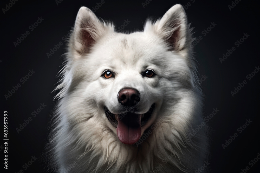 Portrait of a beautiful dog. Generative AI Portrait of a beautiful dog. Generative AI