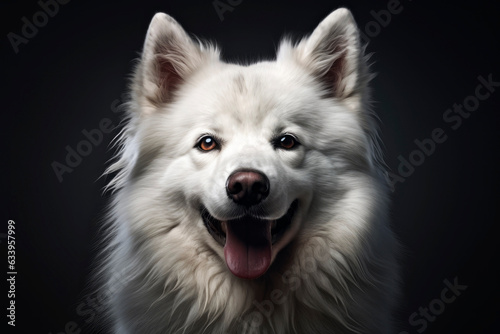 Portrait of a beautiful dog. Generative AI