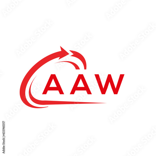 AAW letter logo design on white background. AAW creative initials letter logo concept. AAW letter design.	
 photo