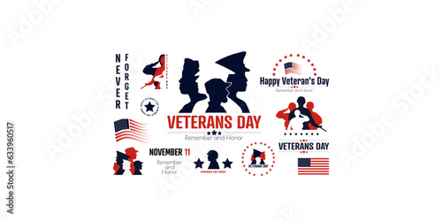 Modern set for Veterans Day.