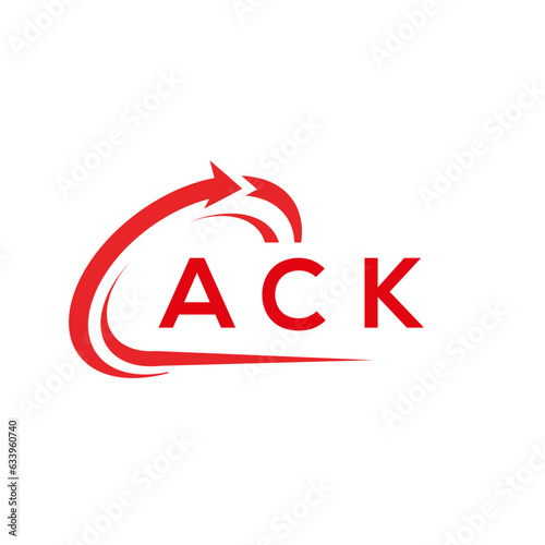 ACK letter logo design on white background. ACK creative initials letter logo concept. ACK letter design.	
