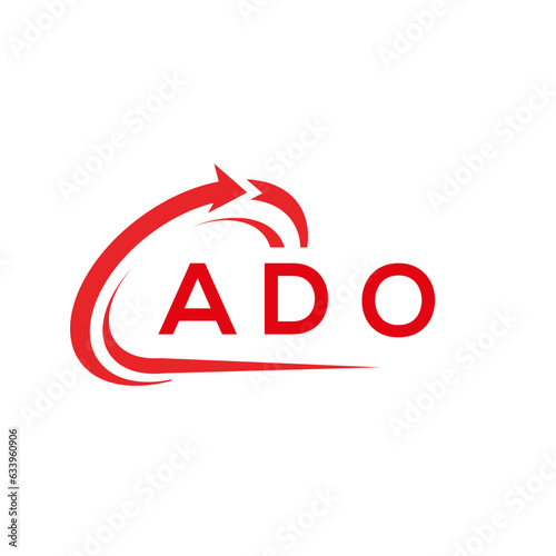 ADO letter logo design on white background. ADO creative initials letter logo concept. ADO letter design.	
 photo