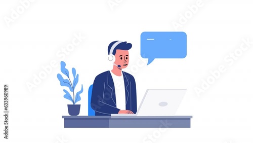 Customer Support Character On Alpha