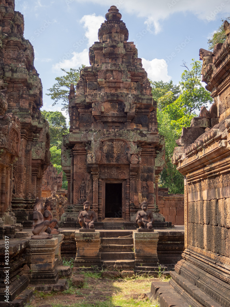 Naklejka premium Angkor Thom and Wat - a temple complex in Cambodia, is the largest religious monument in the world. Siem Reap Cambodia
