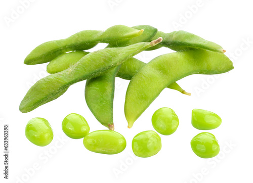 edamame beans isolated  transparent png photo