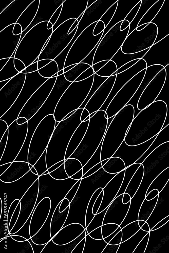 Minimalist Simple Abstract Line Art Ink Poster Background
