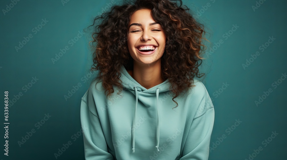 Portrait of a confident, successful, happy mature woman studio shot on green colour background ,ai generate Portrait of a confident, successful, happy mature woman studio shot on green colour background ,ai generate