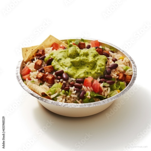 Chipotle on plain white background - product photography