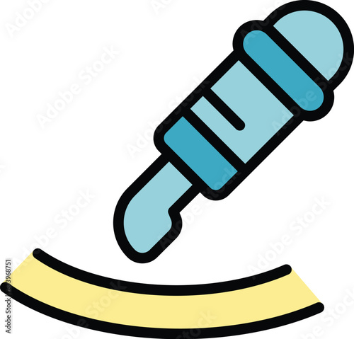 Medical contraception icon outline vector. Health control. Education day color flat