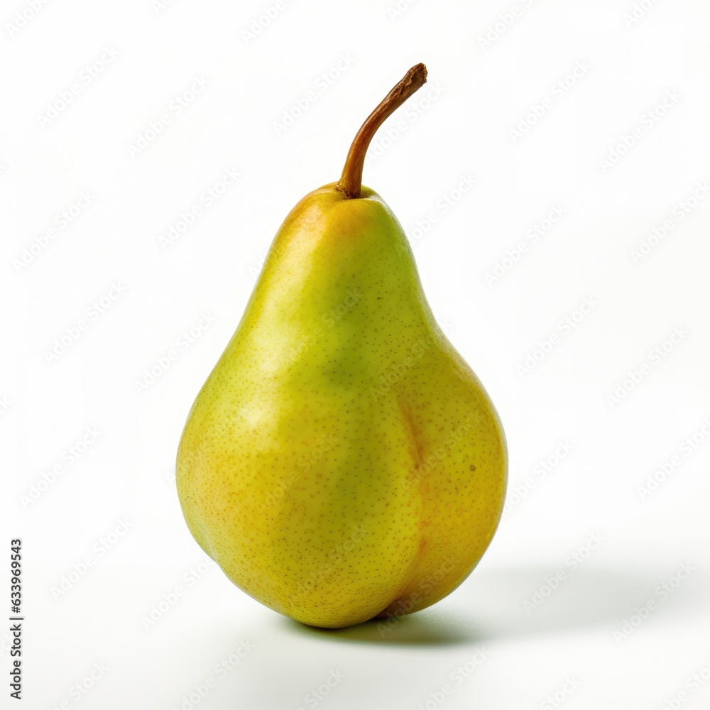 Pear on plain white background - product photography Pear on plain white background - product photography