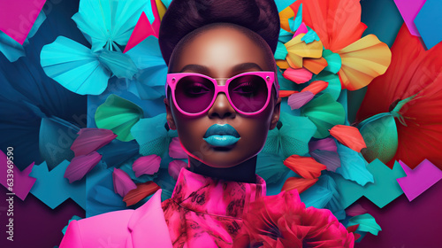 Wallpaper Mural portrait of a woman, fashion design backdrop  Torontodigital.ca