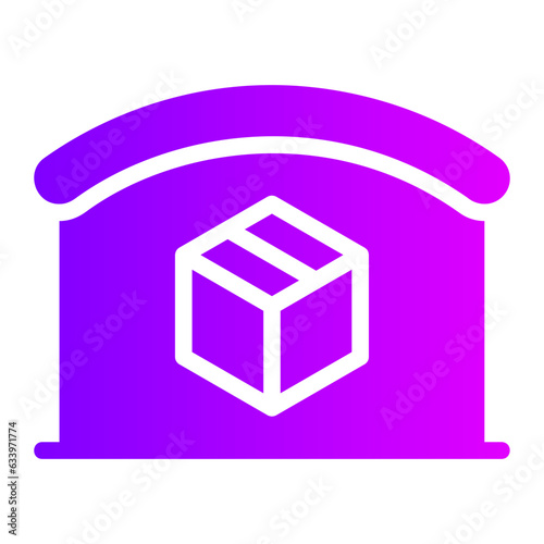 warehouse gradient icon