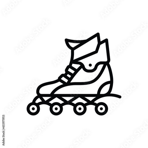Black line icon for inline 