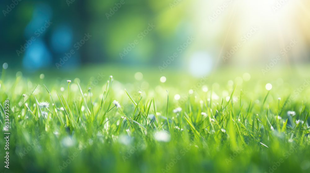 natural green background with selective focus, Spring summer background with frame of grass and leaves on nature. natural green background with selective focus, Spring summer background with frame of grass and leaves on nature.