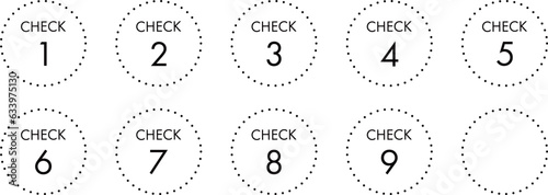 CHECK　数字のアイコン（ラベル）