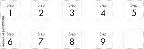 STEP 数字のアイコン（ラベル）