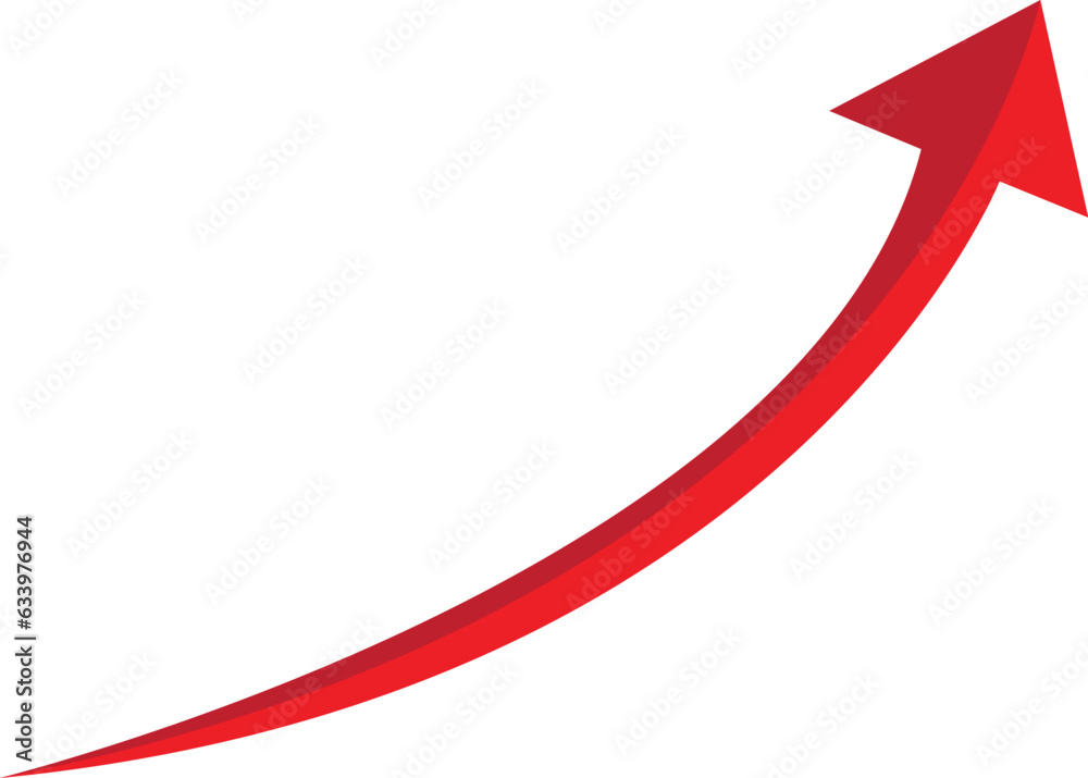 3D Red arrow on white background. Arrows for app, website, social media and digital vector illustration 3D Red arrow on white background. Arrows for app, website, social media and digital vector illustration