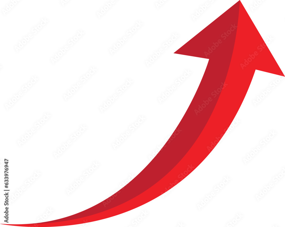 3D Red arrow on white background. Arrows for app, website, social media and digital vector illustration 3D Red arrow on white background. Arrows for app, website, social media and digital vector illustration