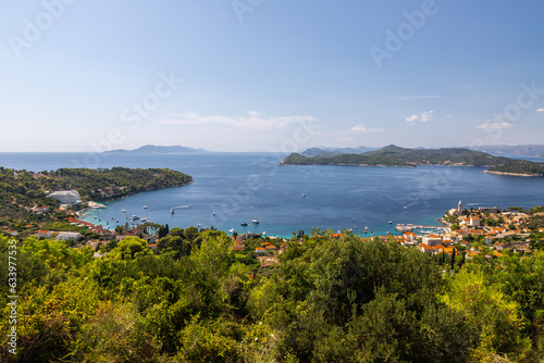 Fototapeta Naklejka Na Ścianę i Meble -  Elaphiti Islands, Croatia 08-03-2023 The Elaphiti Islands is a small archipelago consisting of several islands stretching northwest of Dubrovnik, in the Adriatic Sea. 