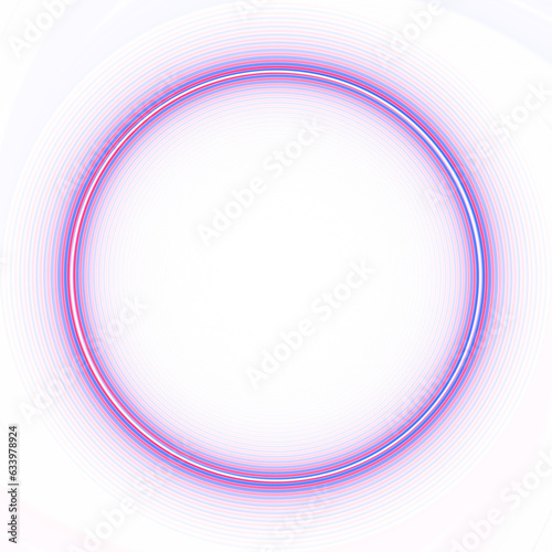 cool colorful neon border frame circles