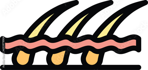 Wax hair removal icon outline vector. Candle cream. Aroma depilation color flat