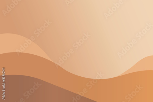 Abstract coffee color gradient vector background with space for design. Coffee gradient background.