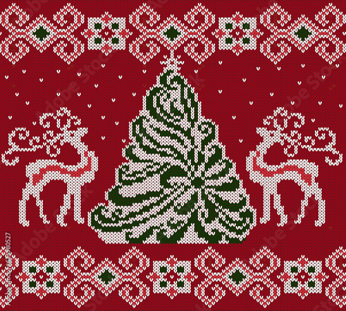Pattern with Christmas and New Year patterns. Suitable for postcards, packaging design, textile printing and presentation. Digital illustration