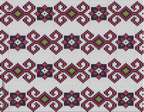 Pattern with Christmas and New Year patterns. Suitable for postcards, packaging design, textile printing and presentation. Digital illustration