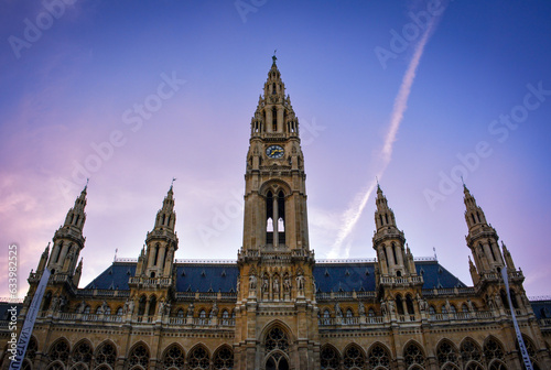 Photography Beautiful Skies over Vienna City Hall - Austria