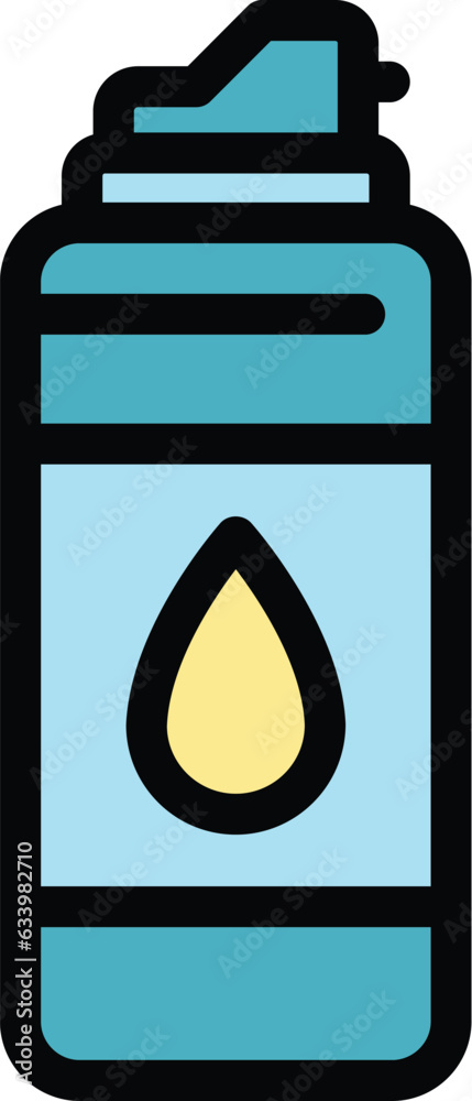 Cream foam icon outline vector. Cosmetic care. Razor face color flat Cream foam icon outline vector. Cosmetic care. Razor face color flat