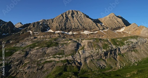 Pic du Taillon from the Tentes pass, Hautes Pyrenees, Occitania, France photo