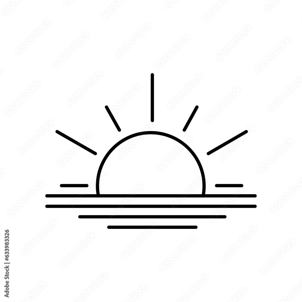 Shining vector icon which can easily modify or edit

