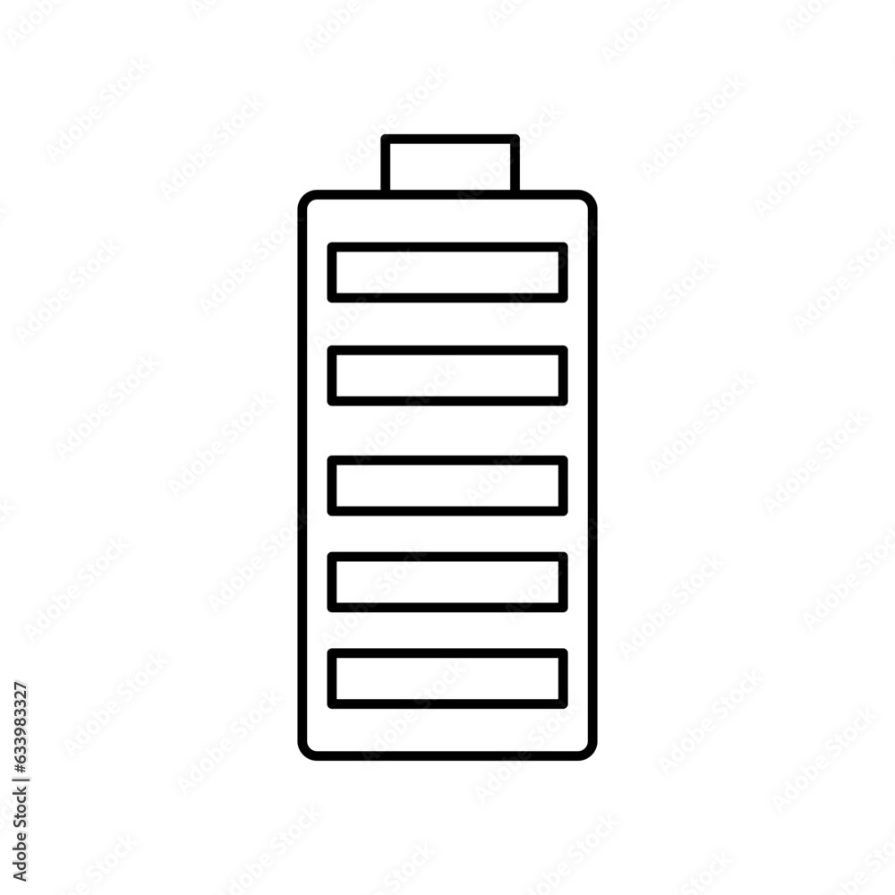 Battery vector icon which can easily modify or edit

