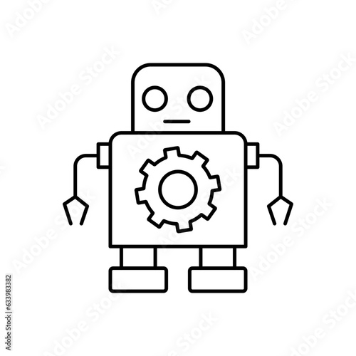 Automaton vector icon which can easily modify or edit