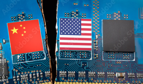 Tech war between China and the USA photo